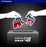 US Presidential 2012 Election Stock Photo