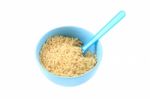 Rice In A Bowl Stock Photo