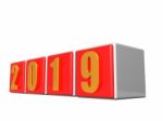 Twenty Nineteen Shows 2019 New Year Stock Photo