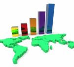 World Wide Growth Means Up Development And Rise Stock Photo