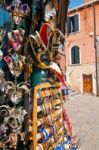 Venice Italy Souvenir Shop Stock Photo