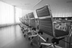 Chairs in Conference Room Stock Photo