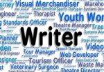 Writer Job Shows Text Career And Writers Stock Photo