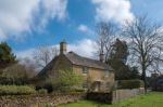 Picturesque Wyck Rissington Village In The Cotswolds Stock Photo