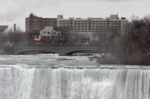 Closeup Of The Niagara Falls Stock Photo