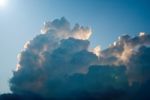 Beautiful Clouds Shape With Sunlight And Sky Background Stock Photo