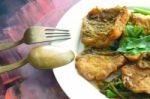 Stir Fried Sea Bass With Celery Stock Photo