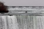 Very Beautiful Closeup Of The Niagara Waterfall And The River Stock Photo