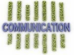 3d Image Communication  Issues Concept Word Cloud Background Stock Photo