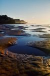 Beautiful Beach In Sagres Stock Photo