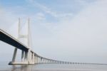 Vasco Da Gama Bridge In Lisbon, Portugal Stock Photo