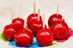 Candied Apples Stock Photo