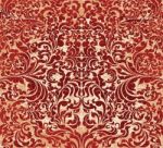 Red Floral Art Pattern Stock Photo