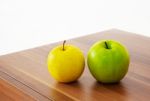 Yellow And Green Apples Stock Photo