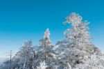 Deogyusan Mountains In Winter, Korea Stock Photo