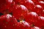 Tradition Red Chinese Lantern Stock Photo