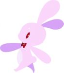 Pink Rabbit Stock Photo