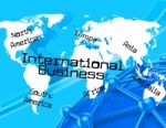 International Business Represents Across The Globe And Countries Stock Photo