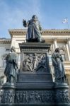 Monument To Baron Freiherr Von Stein In Front Of The Abgeordnete Stock Photo