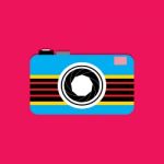 Camera Flat Icon   Illustration  Stock Photo