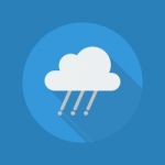 Weather Flat Icon. Rainy Stock Photo