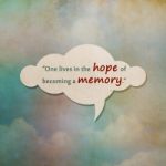 Meaningful Quote On Paper Cloud With Color On Old Paper Backgrou Stock Photo