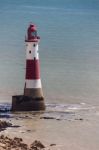 Beachey Head, Sussex/uk - May 11 : The Lighthouse At Beachey Hea Stock Photo