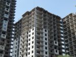 Construction Of A Residential Building In A Building Stock Photo