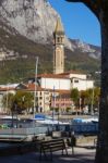 Lecco, Italy/europe - October 29 : View Of Lecco On The Southern Stock Photo