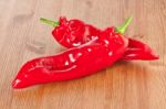 Sweet Red Ramiro Pepper Stock Photo