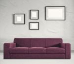 Sofa And Empty Frames Stock Photo