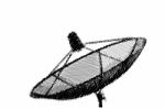 Sketch Satellite Dish Stock Photo