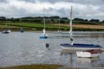 Scenic View Estuary River Aln At Alnmouth Stock Photo