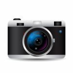 Retro Camera Icon  Stock Photo