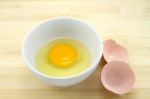 Raw Egg Stock Photo