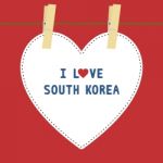 I Love South Korea5 Stock Photo