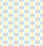 Blue Abstract Lotus Seamless Pattern On Pastel Background Stock Photo