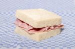 Sandwich With Ham Stock Photo