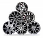 Steel Alloy Car Disks Stock Photo