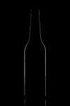 Contour Of Dark Beer Bottle Stock Photo