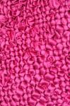 Crumpled Pink Silk Fabric Stock Photo