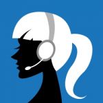 Lady With Headphone Stock Photo