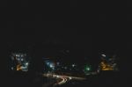 Long Exposure Shot Of A City Street In India Stock Photo