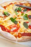 Italian Pizza Margherita Stock Photo