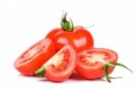 Tomato Isolated On The White Background Stock Photo