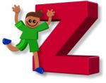 Letter Z Boy Stock Photo