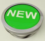 New Button Stock Photo