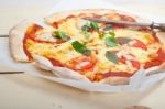 Italian Pizza Margherita Stock Photo