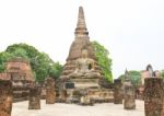 Sukhothai Historical Park, The Old Town Of Thailand In 800 Year Stock Photo