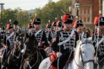 Hussars Parading On Horseback At The Lord Mayor's Show Stock Photo